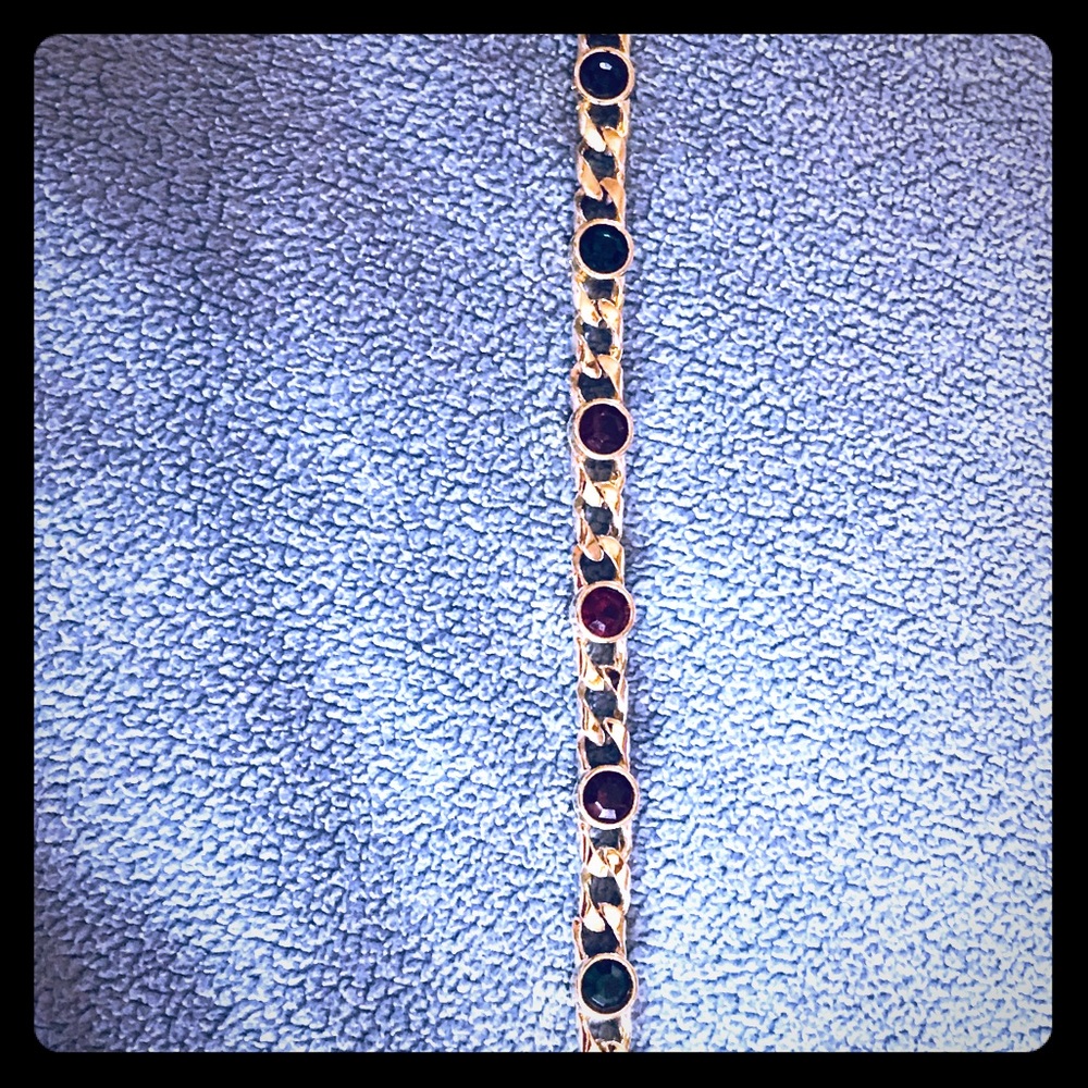 Bracelet with colored stones